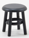 Classics By Handley Dollhouse Miniature Small Distressed Black Stool