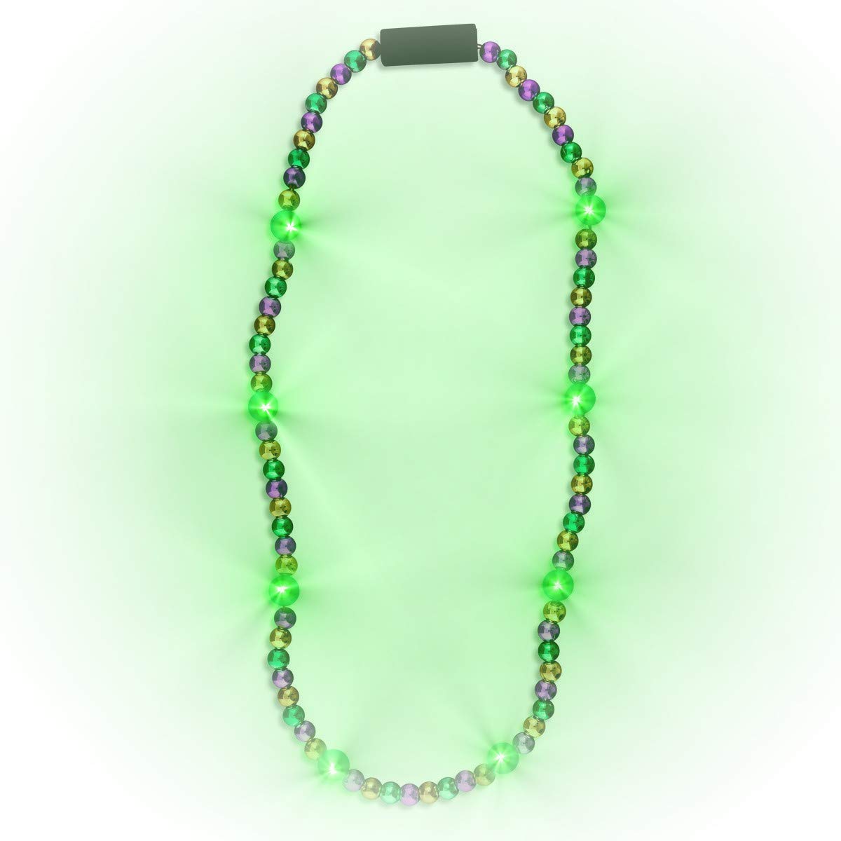 Blinkee Flashing Mardi Gras Beaded Necklace