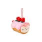 Anirollz Stuffed Animal Plush Keychain - Ornament Charm Toy Doll | Soft, Squishy, Warm, Cute, Comfort, Safe | Strawberry Roll Cake Outfitz With Kitty - Birthday Decorations Gift 4' Kittiroll