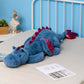 Ololele Dragon Stuffed Animal, 35.4Inches Medium Plush Dragon Toy For Kids, Pink White Green And Blue Available. Very Cute Plush