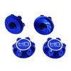Hot Racing Xmx10N06 Aluminum Serrated 25Mm Hex Wheel Nuts (4) Tra