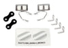 Traxxas Mirrors, Side, Chrome (Left & Right)/ retainers (2)/ Body Clips (4)