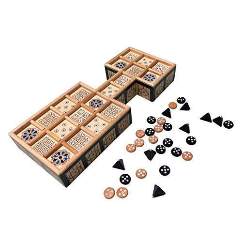 We Games Royal Game Of Ur, Ancient Strategy Board Games For Adults, Solid Wood And Beautifully Designed Board With Storage Drawers, Travel Games For Adults, Table Games For 2