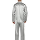 Yimanie Mens Satin Pajamas Set Classic Sleepwear Loungewear Silver Grey