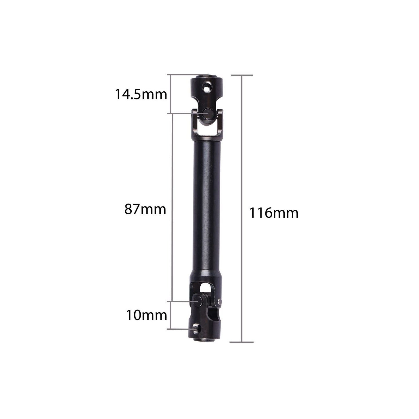 AIMROCK Metal CVD Adjustable Drive Shaft w/Wrench Upgrade Parts for 1/10 SCX10 D90 RC Crawler Truck (116mm)