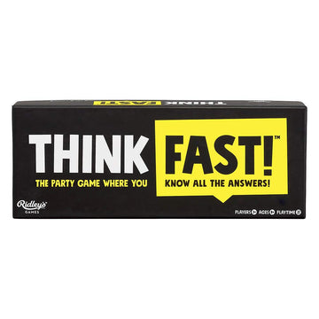 Ridley’S Games: Think Fast! Group Party Game – Fast-Paced, Easy To Play Party Games – Fun For All Ages – Random Trivia Game For Adults And Kids