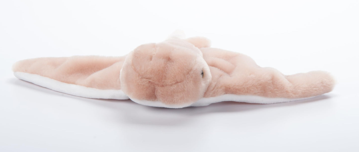 The Petting Zoo Cownose Ray Plush Toy, 15 Inch, Brown, Soft Stuffed Animal for Kids, Model 321105