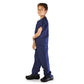 M&M Scrubs Super Soft Children Scrub Set Kids Dress Up (7, True Navy Blue)