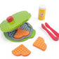 TOYARTSY Simulation Food Pretend Playset  Waffle Maker Toy for Toddlers, Handson Learning, and Creative Play, Ideal Gift (Waff