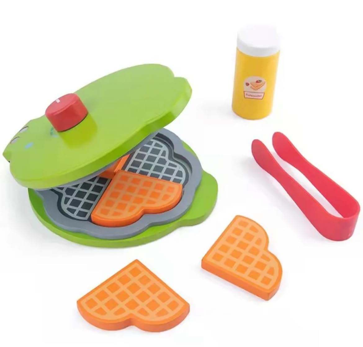 TOYARTSY Simulation Food Pretend Playset  Waffle Maker Toy for Toddlers, Handson Learning, and Creative Play, Ideal Gift (Waff