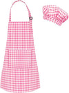 KITTU FANCY DRESS Baby chef apron for boys girls | kids apron and chef hat set, mini chef funny apron adjustable kitchen apron f