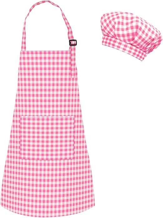 KITTU FANCY DRESS Baby chef apron for boys girls | kids apron and chef hat set, mini chef funny apron adjustable kitchen apron f
