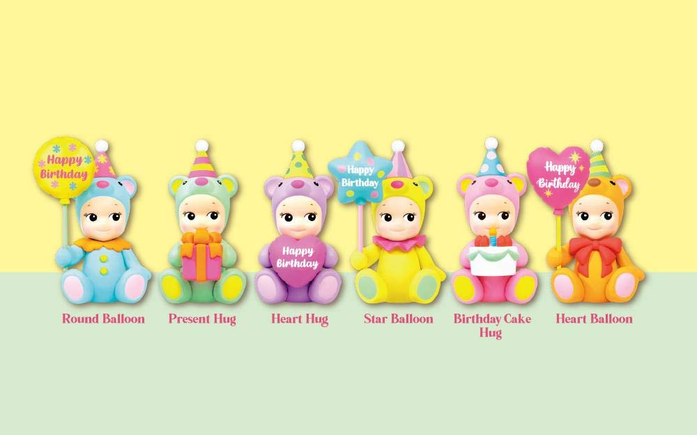 Sonny Angel Mini Figure - 2021 Birthday Gift Bear Series, Assorted Sealed Blind Box, Original Collectible