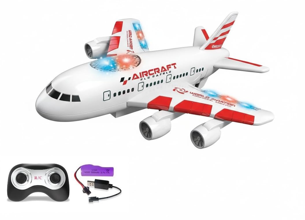 Jack Royal 4Channel Remote Aeroplane Boing Rc Airbus Toy With Light Music Airplane For Kids4Channel Remote Aeroplane Rc Aerobus 