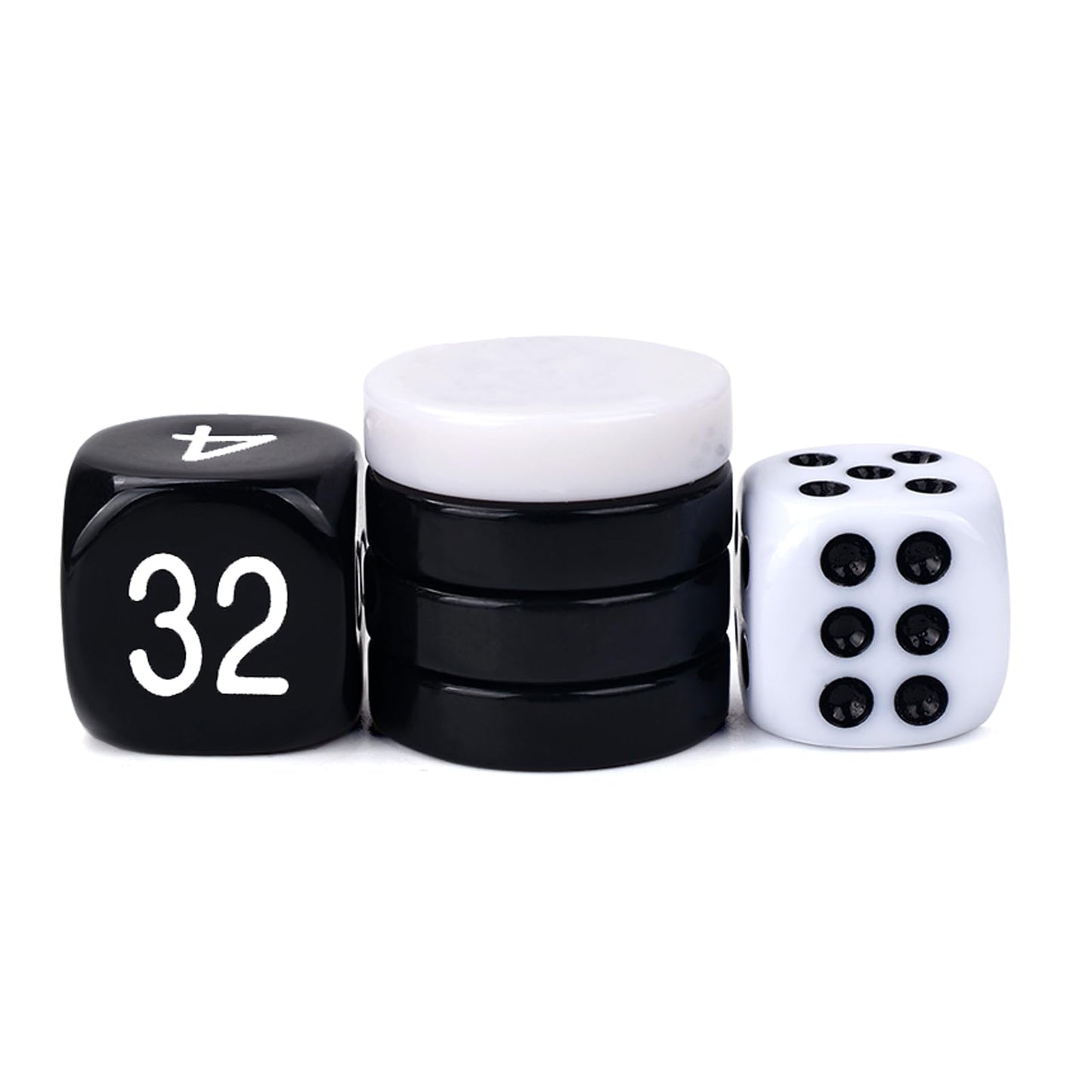 Andux Chess Backgammon Plastic Pieces Only Pawns Chess Pieces SLQQZ-02 (Backgammon Pieces)