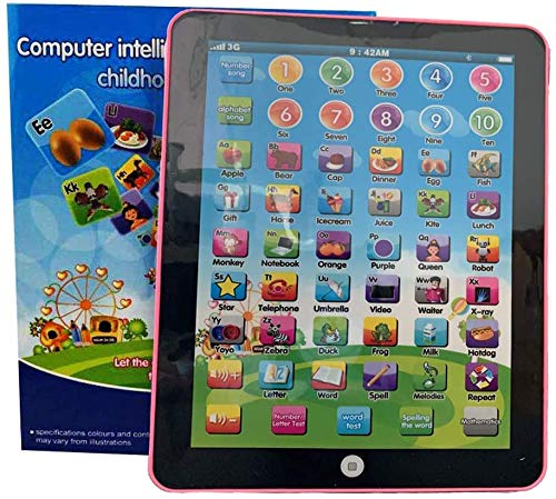 Kids Fun Tablet - Touch & Learn Phone, Number Learning, ABCs, Spelling, Animal Games, Melodies Educational Toy