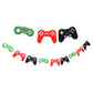 Video Game Controller Banner - Birthday Party Supplies - Game Themed Birthday Garland - Pre-Assembled (Red, Black, Green)