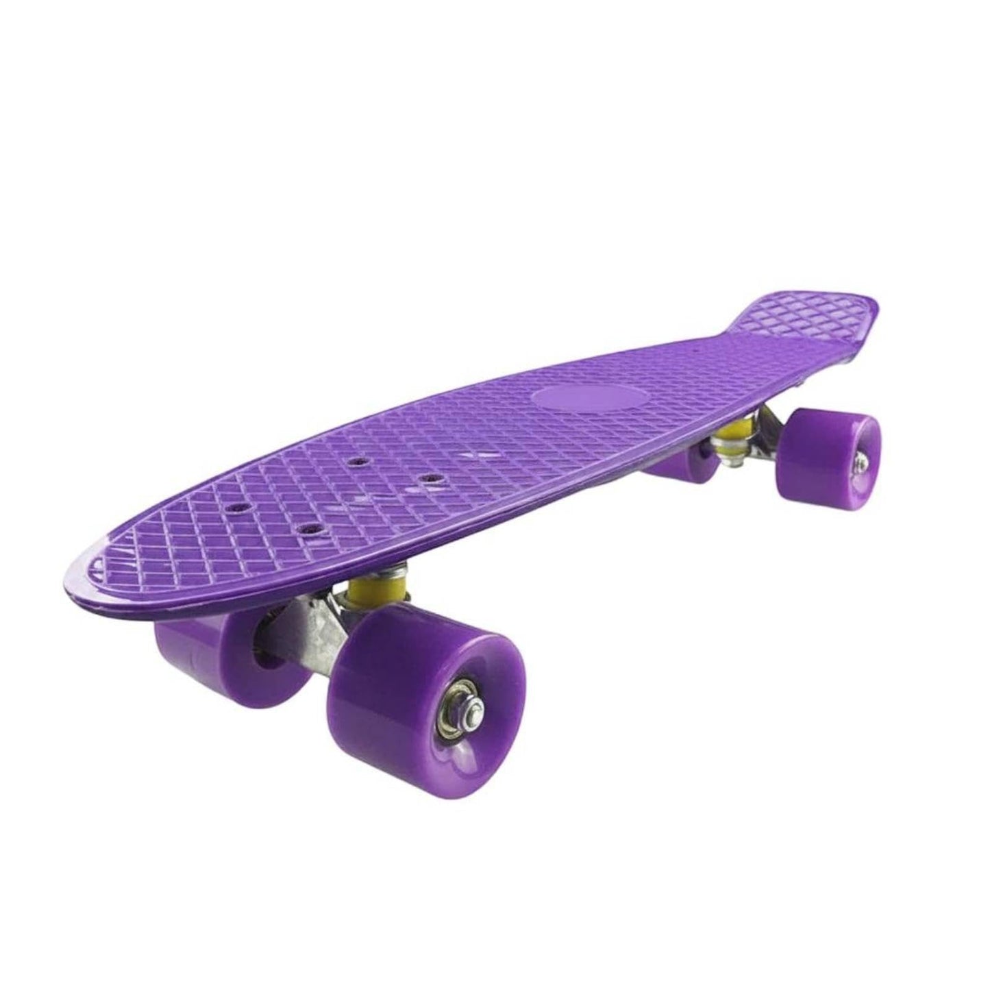 SNAPPSY Penny Board Colorful Skateboard Lightweight 27 Inch Cruiser Skateboard for Beginners, Outdoor, Travel Purple W Purple Wh