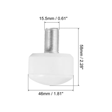 Patikil Roller Skate Toe Stops With 0.6'' Bolts, 1 Pair 82A Rubber Brake Stoppers Block Round For Roller Skate Accessories Repla