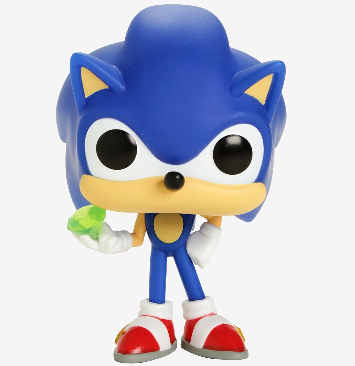 POP Sonic The Hedgehog - Sonic with Emerald Funko Vinyl Figure (Bundled with Compatible Box Protector Case)