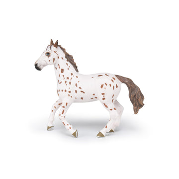 Papo - Hand-Painted - Figurine - Horses,Foals And Ponies - Brown Appaloosa Mare Figure-51509 - Collectible - For Children - Suitable For Boys And Girls - From 3 Years Old, Multicolor, Oner Size