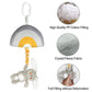 Blublu Park Baby Hanging Rattle Toys, Baby Lullaby Pull Musical, Soft Plush Early Development Stroller Car Toys With Squeaker Fo
