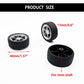 10PCS Toy Car Wheels 40mm Rubber Tire Wheels with Metal Shaft for RC Car Truck DIY Model Toy Wheel Replacement Accessories (3X40