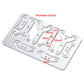 WEFEINO 4PCS Metal Side Door Hinge Cargo Box Hinge for 1/14 Tamiya RC Tractor Trailer Truck Car