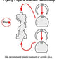 Litko Flying Figure Stands | Levitating Character | Adventure Games | Compatioble With Dnd | 2 Pack | 25Mm | (Round)