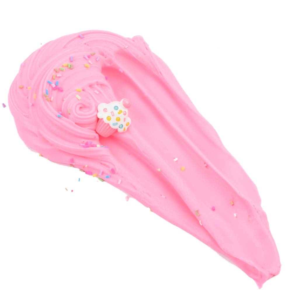 Pink Cake Butter Slime 200ML Premade Butter Slime Non Sticky Cotton Mud Stress Relief Sludge Stretchy Toys for Kids Party Favors