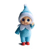 WULEEUPER Tiny Baby Elf Doll | Christmas Miniature Elf Decoration | Newborn Gift | Baby Grow Dolls with Feet and Shoes (Blue)