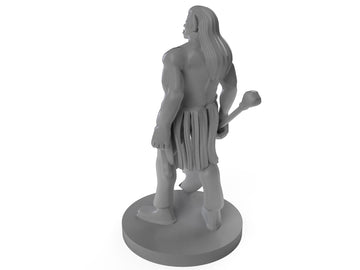 Half Orc Male Barbarian 2 Tabletop Dnd Gaming Miniature