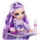 Rainbow High Sparkle and Shine Viola Doll 28 cm, Purple, Plastic, Model 427810-INT, Liquid Glitter Effect for Kids 4-12 Years Old