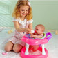 Jc Toys Lots To Love Babies 14'' Doll And Walker | Wheeled Walker Gift Set And Accessories | Posable & Waterproof | Ages 2+' (16198), Pink