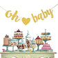 Flairs New York Decorations Banner Cake Toppers Party Props (Pack Of 1 Banner, Heart Oh Baby)