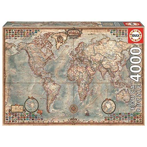 4,000 Piece Puzzle - The World Map