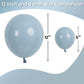 Jobkoo Blue Balloons 5 Inch, 60Pcs Small Pale Muted Blue Aqua Balloon 5'' Mini Matte Dusty Retro Powder Light Blue Helium Latex