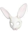 HMILY Handmade bear rabbit mask role playing steampunk Halloween costume props (Rabbit- white)