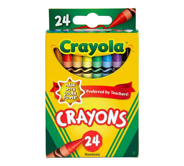 24 Pack Crayons, Classic Colors, Crayons For Kids, School Crayons, Assorted Colors - 24 Crayons Per Box - 1 Box