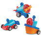 Learning Resources 1-2-3 Build It! Construction Set, 15 Pieces, Large, Multi-color, Model LER2840, Plastic