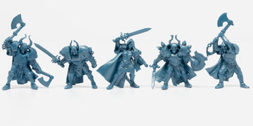 Fantasy Battles Creature Mini Action Figure Playset- Wariors 2 '' Fantasy Figures - Xl 1/32Nd Scale Dnd 5 Pcs Characters Accesso