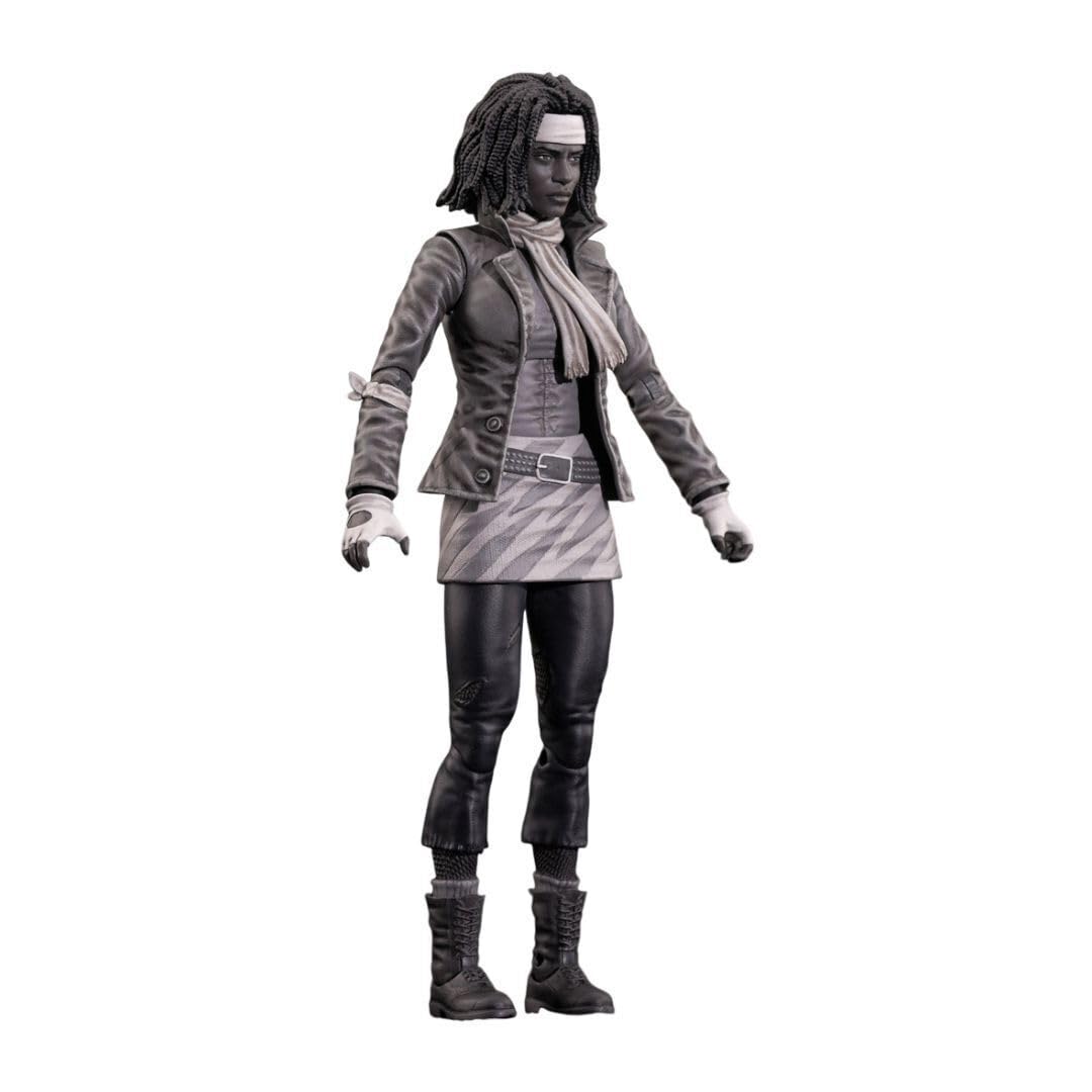 Diamond Select Toys The Walking Dead Comic Series 1 7-Inch Michonne Action Figure with 16 Points of Articulation (Black and White)