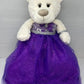 Kinnex Collections Since 1997 20' Quince Anos Quinceanera Last Doll Teddy Bear With Dress (Centerpiece) ~ Arc16831-13 (Purple)