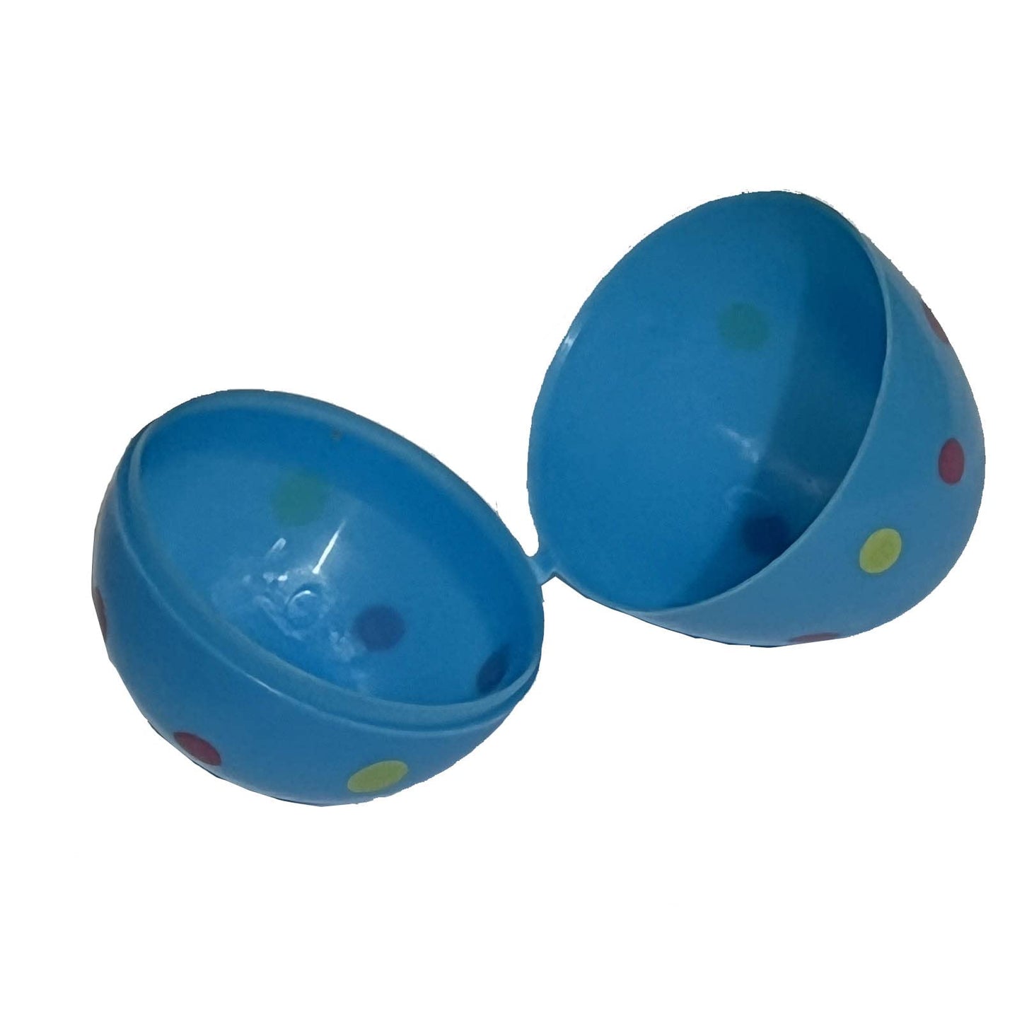 Higoala 24 Printed Plastic Easter Eggs, Fillable Easter Egg Hunt Party Supply Pack - 2.5 Inch Assorted Color Plastic Eggs
