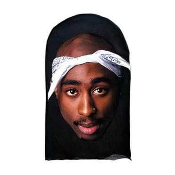 Celebrity Pdiddy Face Mesh Mask, Realistic Rapper Face Sheisty Mask Head, Full Face Funny Baraklava Hat, Cosplay Prop (2Pucmask)