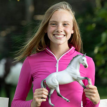 Breyer Traditional Series Catch Me Model Horse | 13' X 11.25' | Horse Toy | 1:9 Scale | Model #1806,White, Grey