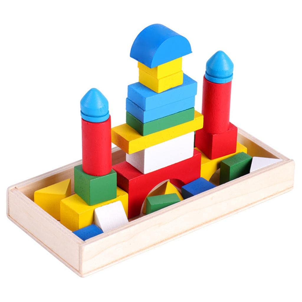 Jazzy Pearls 26X Kids Building Blocks Development Classic For Birthday Gift Kids Toddlers|1 Set Wooden Building Blocks