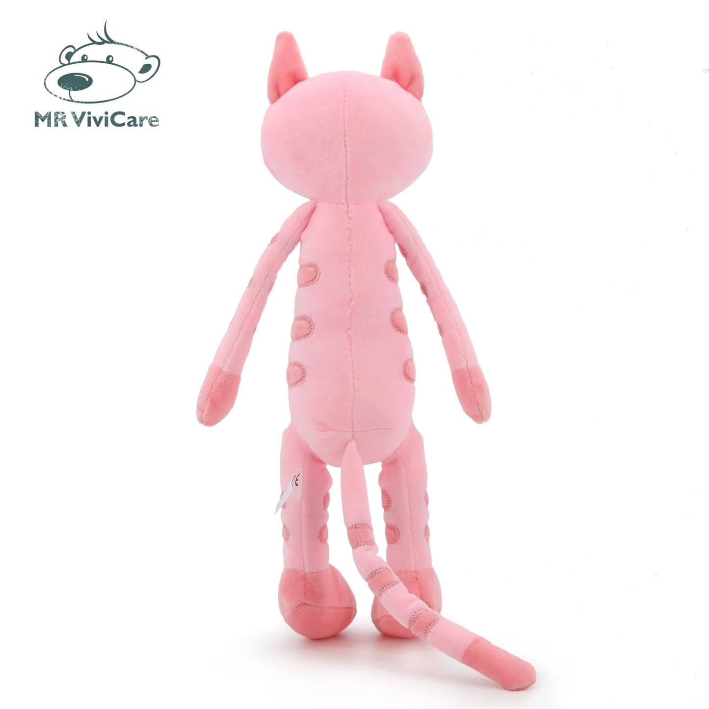 Mr Vivicare 13'' Pink Huggable Standing Cat Stuffed Animals Plush Toy,Stuffed Cat Plush Toys For Girls,Cat Toys For Kids,Great G
