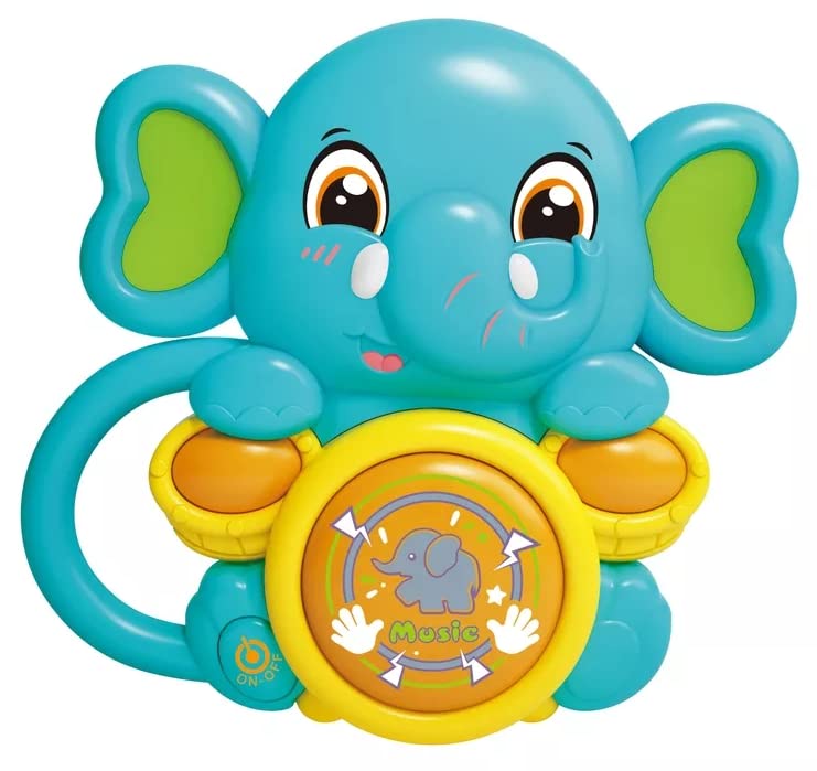 NGEL Elephant Shaped Musical Toy | Toy for Toddlers | Colour Full Toys for Infant | Non  Toxic Toys for Baby (Pack of 1)