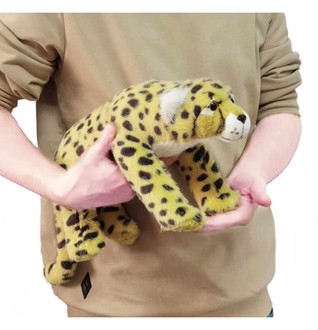Ice King Bear Wild Animal Stuffed Animals Zoo Family Plush Toy (Golden Cheetah 13 Inches)